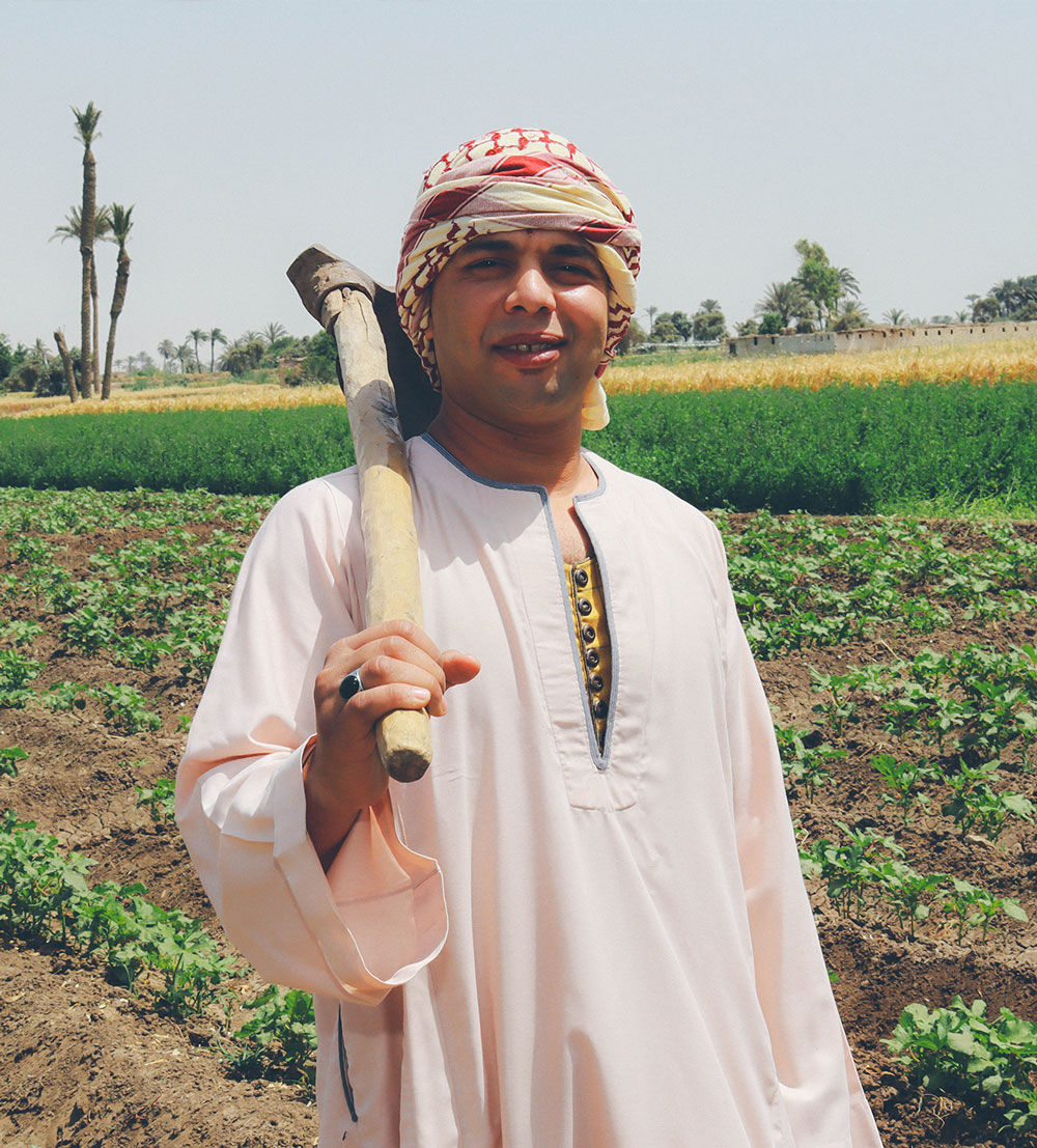 Modern Farmer with Technology